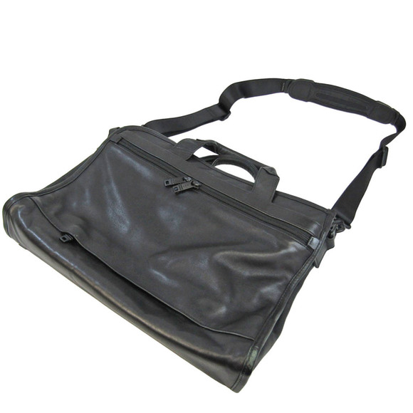 TUMI Slim Deluxe Portfolio 96110DH Men's Leather Briefcase Black - Picture 2 of 10